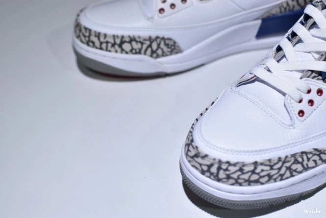 Rep TB Nike True Look Air 854262-106 Jordan 3 Blue Air Retro First 0729